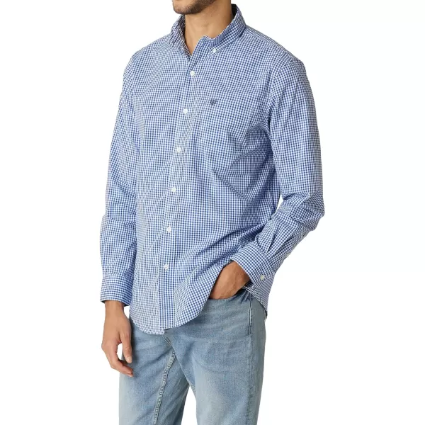 Chaps Men's Dress Shirt - Wrinkle-Resistant Long Sleeve Casual Button Down with Chest Pocket - Men's Collared Shirts 