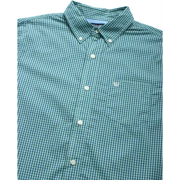 Chaps Men's Dress Shirt - Wrinkle-Resistant Long Sleeve Casual Button Down with Chest Pocket - Men's Collared Shirts 