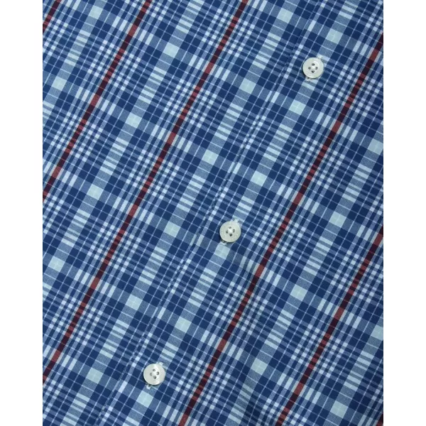 Chaps Men's Dress Shirt - Wrinkle-Resistant Long Sleeve Casual Button Down with Chest Pocket - Men's Collared Shirts 