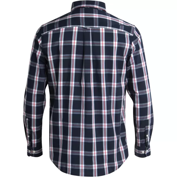 Chaps Men's Dress Shirt - Wrinkle-Resistant Long Sleeve Casual Button Down with Chest Pocket - Men's Collared Shirts 