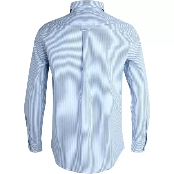 Chaps Men's Dress Shirt - Wrinkle-Resistant Long Sleeve Casual Button Down with Chest Pocket - Men's Collared Shirts 