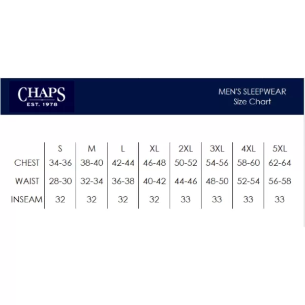 Chaps mens Poly-rayon Yarn-dye Woven Sleep Pant