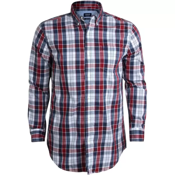 Chaps Men's Big and Tall Button Down Shirt - Long Sleeve Collared Shirt Wrinkle Resistant Sustainable 