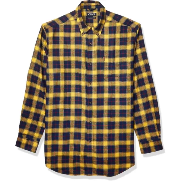 Chaps Men's Big and Tall Long Sleeve Performance Flannel Shirt