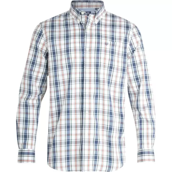 Chaps Men's Dress Shirt - Wrinkle-Resistant Long Sleeve Casual Button Down with Chest Pocket - Men's Collared Shirts 