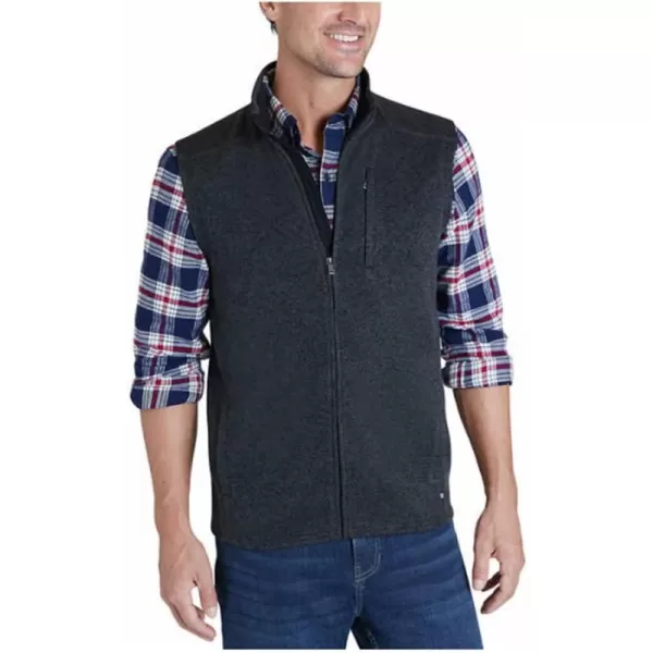 Chaps Men's Fleece Mockneck Vest