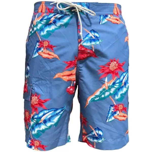 Chaps Men's Swimwear Bottom Shorts Swim Trunks Blue Medium