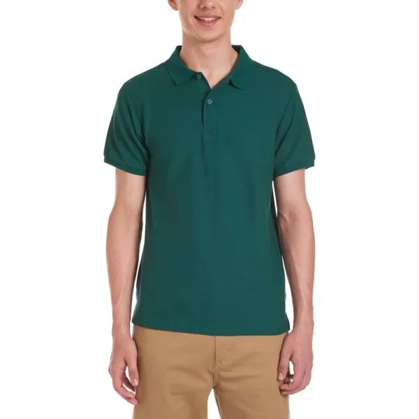 Chaps Young Men's Uniform Short Sleeve Stretch Pique Polo