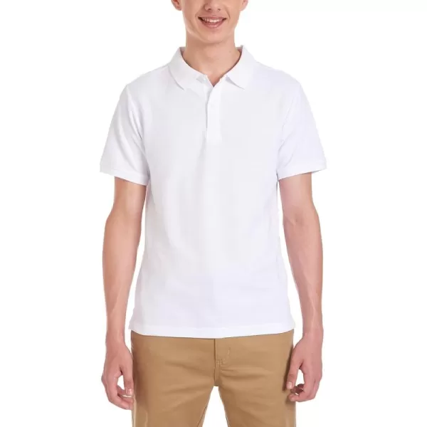 Chaps Young Men's Uniform Short Sleeve Stretch Pique Polo