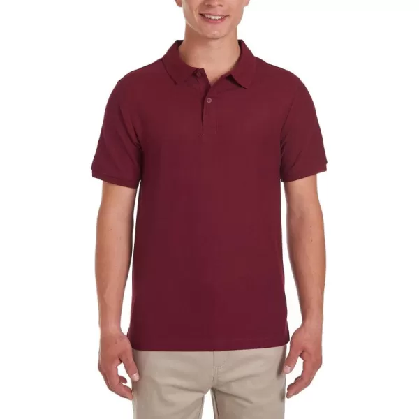 Chaps Young Men's Uniform Short Sleeve Stretch Pique Polo