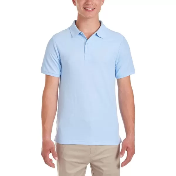 Chaps Young Men's Uniform Short Sleeve Stretch Pique Polo