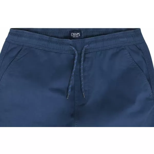 Chaps Men's Flex Twill Jogger  Blue