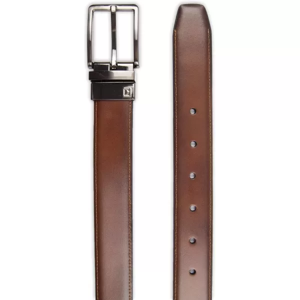 Chaps Men's Reversible Casual Belt, Cognac/Black, Extra Large 