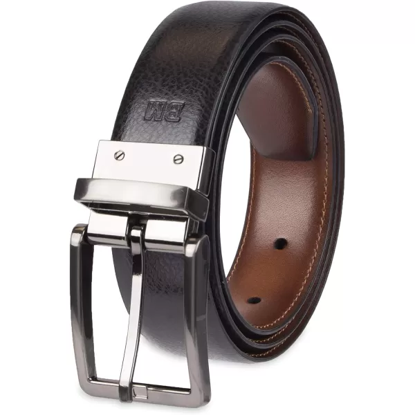 Chaps Men's Reversible Casual Belt, Cognac/Black, Extra Large 