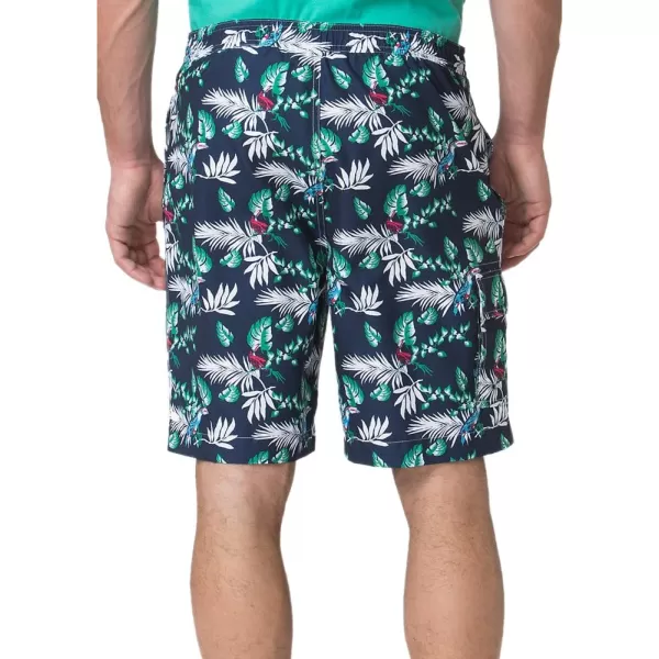 Polyester Boardshort Swimwear in Newport Navy by Chaps 