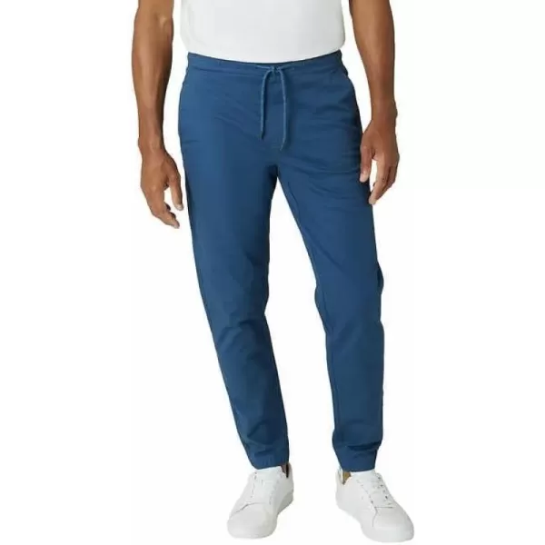 Chaps Men's Flex Twill Jogger  Blue