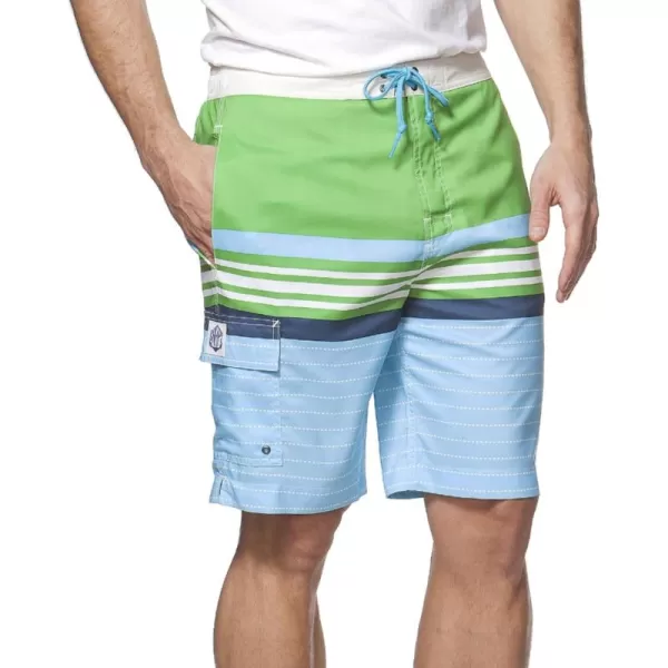 Chaps Men's Striped Board Short Swim Trunks 