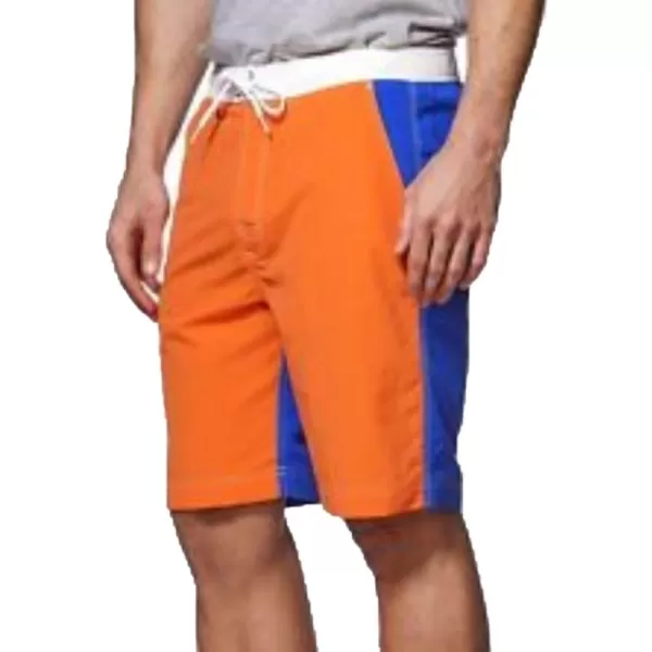 Chaps Men's Big &amp; Tall Color-Blocked Board Swim Shorts 