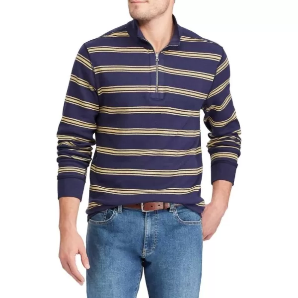 Chaps Men's Reversible Mockneck Newport Pullover Long Sleeve Shirt 
