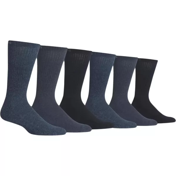 Chaps Men's Solid Mock Rib Casual 3p