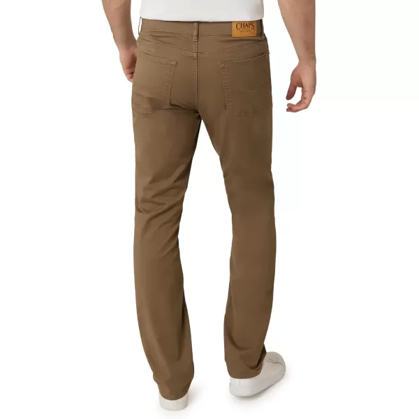 Chaps Men's Pants - Casual Slim Fit Cotton Stretch 5 Pocket Modern Chino Dress Pants - Work Pants for Men