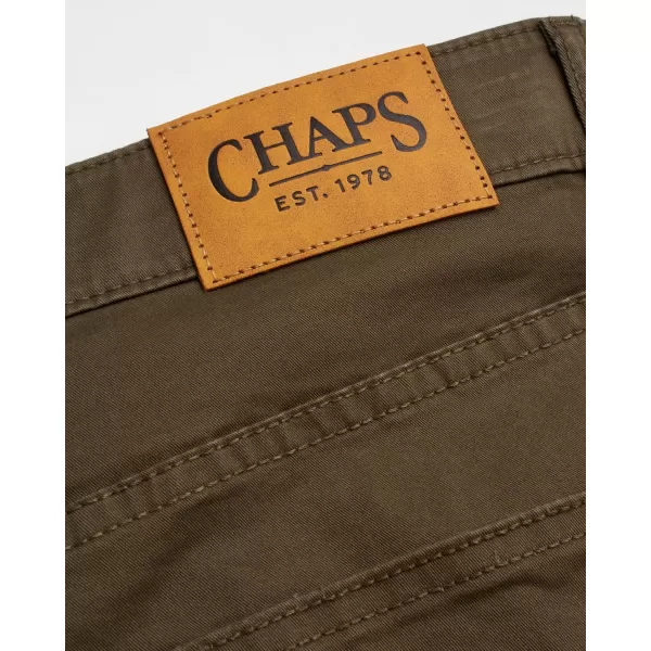 Chaps Men's Pants - Casual Slim Fit Cotton Stretch 5 Pocket Modern Chino Dress Pants - Work Pants for Men