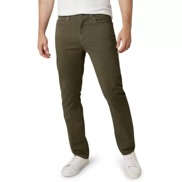 Chaps Men's Pants - Casual Slim Fit Cotton Stretch 5 Pocket Modern Chino Dress Pants - Work Pants for Men