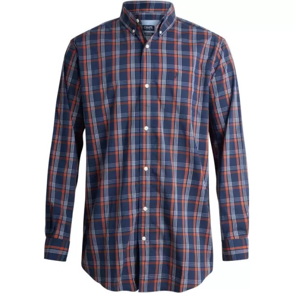 Chaps Men's Big and Tall Shirts - Wrinkle Free Collared Long Sleeve Button Down Shirts for Men 