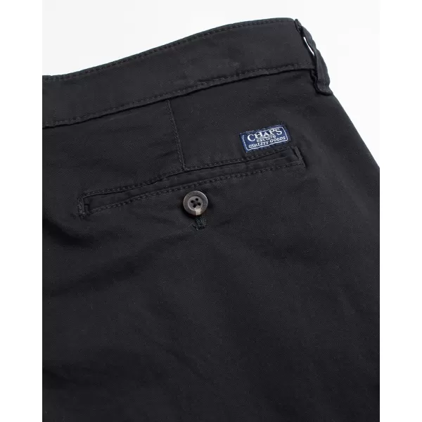 imageChaps Mens Pants  Straight Fit 5Pocket Comfort Stretch Chino Pants for Men  Mens Fashion Straight Leg Cotton ChinosAmerican Black