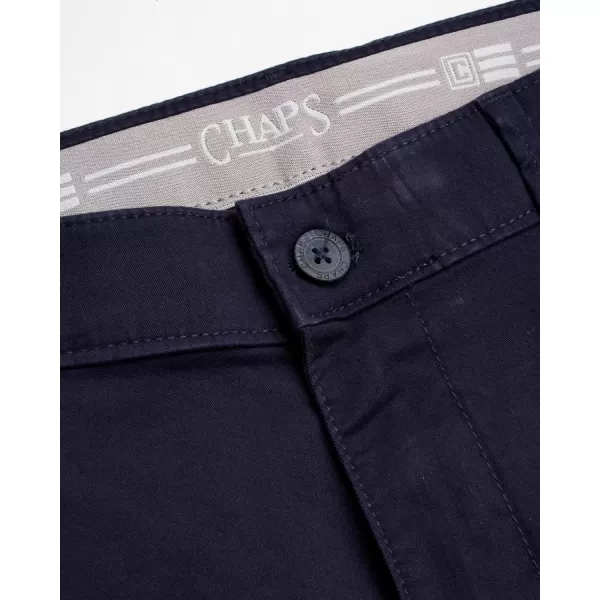 imageChaps Mens Pants  Straight Fit 5Pocket Comfort Stretch Chino Pants for Men  Mens Fashion Straight Leg Cotton ChinosAmerican Navy