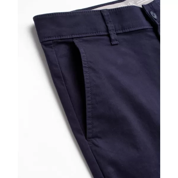 imageChaps Mens Pants  Straight Fit 5Pocket Comfort Stretch Chino Pants for Men  Mens Fashion Straight Leg Cotton ChinosAmerican Navy