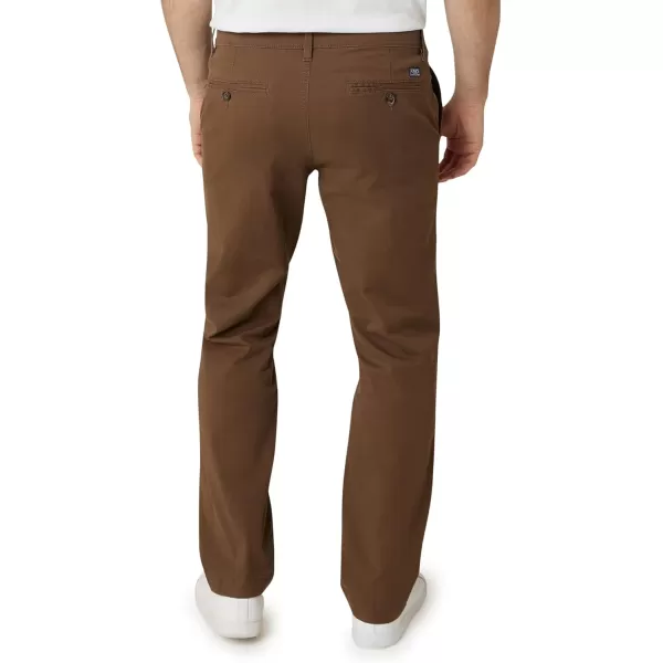 imageChaps Mens Pants  Straight Fit 5Pocket Comfort Stretch Chino Pants for Men  Mens Fashion Straight Leg Cotton ChinosBark