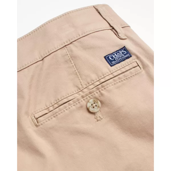 imageChaps Mens Pants  Straight Fit 5Pocket Comfort Stretch Chino Pants for Men  Mens Fashion Straight Leg Cotton ChinosHampton Khaki