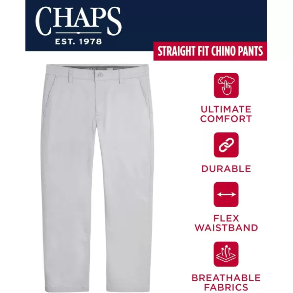 imageChaps Mens Pants  Straight Fit 5Pocket Comfort Stretch Chino Pants for Men  Mens Fashion Straight Leg Cotton ChinosHarbor Mist