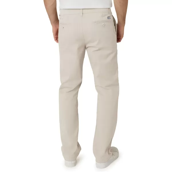 imageChaps Mens Pants  Straight Fit 5Pocket Comfort Stretch Chino Pants for Men  Mens Fashion Straight Leg Cotton ChinosStone