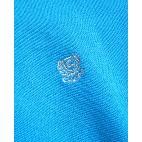 imageChaps Mens Polo Shirt  Classic Fit Cotton Collared Short Sleeve Mens Golf Shirts  Casual Work Shirts for Men S2XLAzure