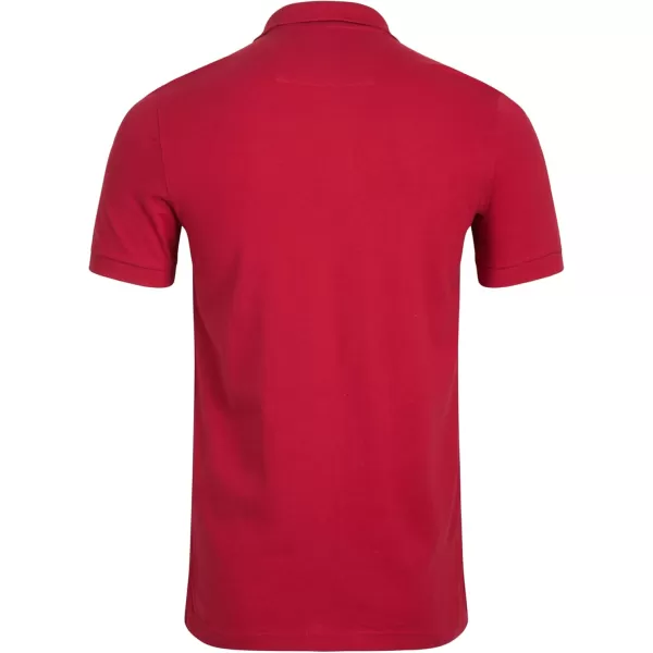 imageChaps Mens Polo Shirt  Classic Fit Cotton Collared Short Sleeve Mens Golf Shirts  Casual Work Shirts for Men S2XLChaps Red