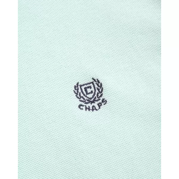 imageChaps Mens Polo Shirt  Classic Fit Cotton Collared Short Sleeve Mens Golf Shirts  Casual Work Shirts for Men S2XLMint