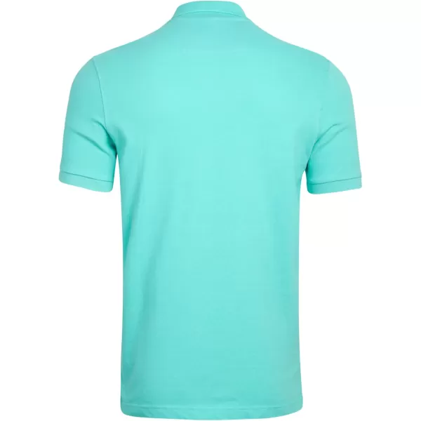 imageChaps Mens Polo Shirt  Classic Fit Cotton Collared Short Sleeve Mens Golf Shirts  Casual Work Shirts for Men S2XLPool Blue