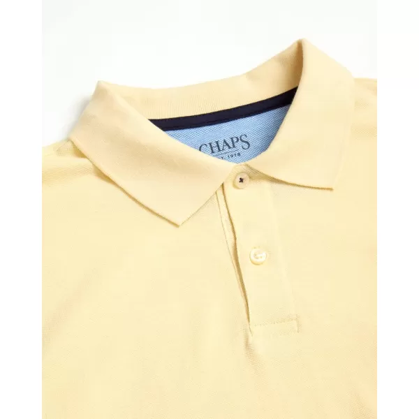imageChaps Mens Polo Shirt  Classic Fit Cotton Collared Short Sleeve Mens Golf Shirts  Casual Work Shirts for Men S2XLSunbleached