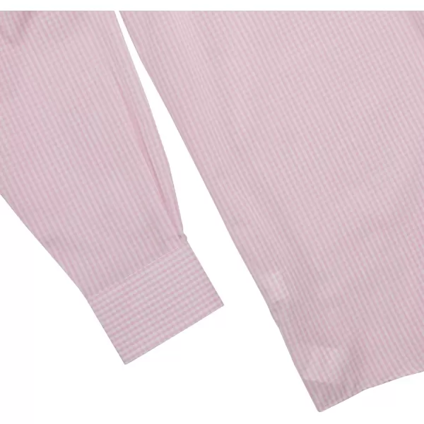 imageChaps Mens Dress Shirts Regular Fit Check Spread CollarPetal