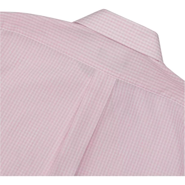 imageChaps Mens Dress Shirts Regular Fit Check Spread CollarPetal