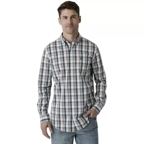 imageChaps Mens Button Down Shirt  Stretch Long Sleeve Collared Shirt for Men WrinkleResistant Sustainable XSXL Medium Bright White
