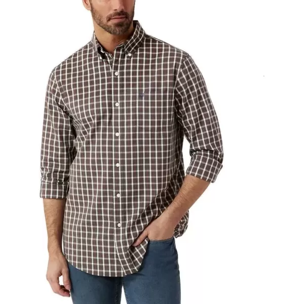 imageChaps Mens Easy Care ButtonDown Shirt US Alpha XLarge Regular Regular Black
