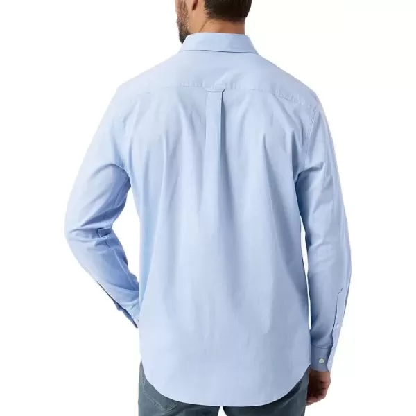 imageChaps Mens Easy Care ButtonDown Shirt US Alpha XLarge Regular Regular Blue