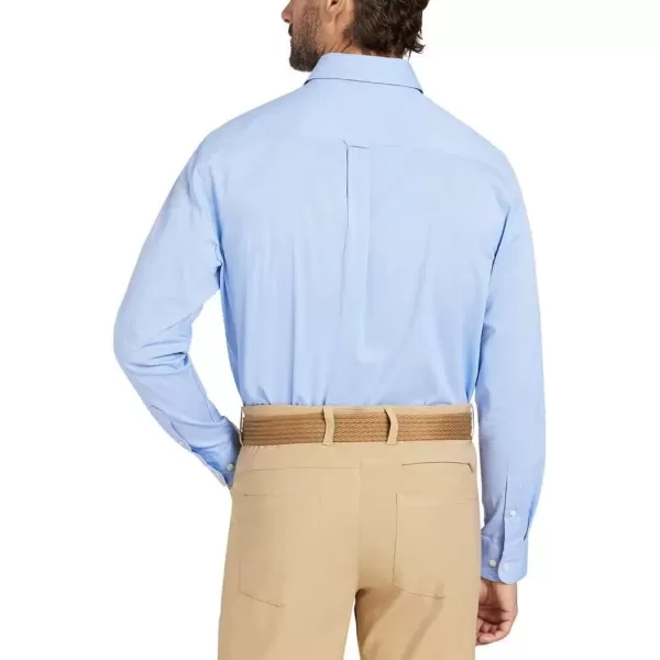 imageChaps Mens Easy Care ButtonDown Shirt US Alpha XLarge Regular Regular Blue