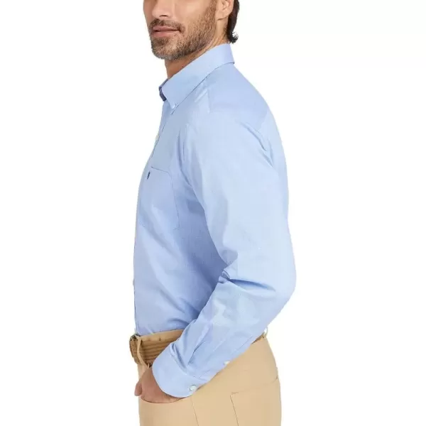 imageChaps Mens Easy Care ButtonDown Shirt US Alpha XLarge Regular Regular Blue