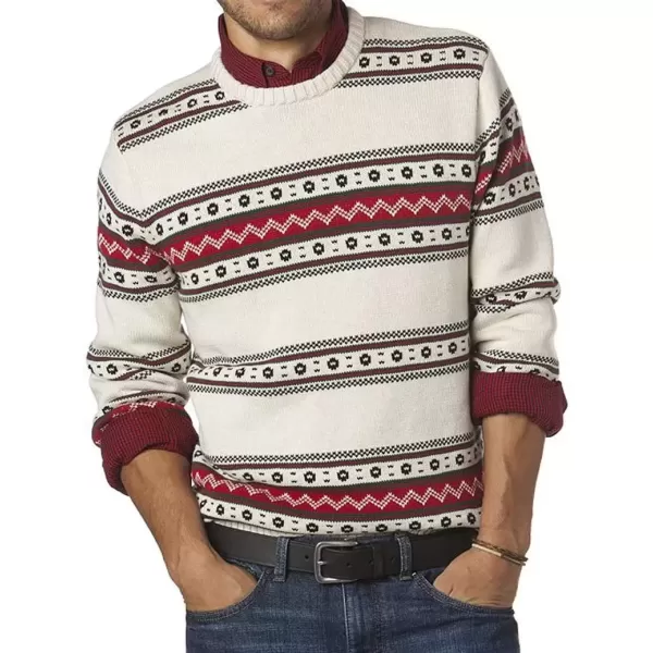 imageChaps Logan Crewneck Casual Sweater  Big ampamp Tall XXLarge Tall Oatmeal Heather