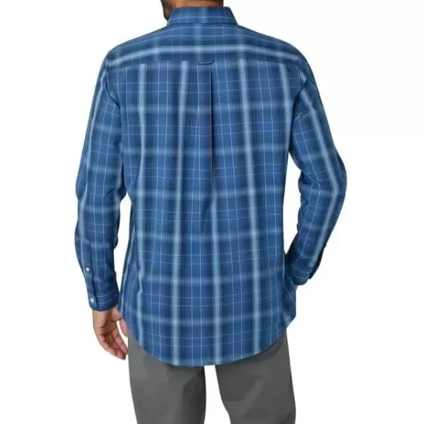 imageChaps Mens Button Down Shirt  Long Sleeve Collared Shirt for Men WrinkleResistant Sustainable XSXL XSmall Classic Blue