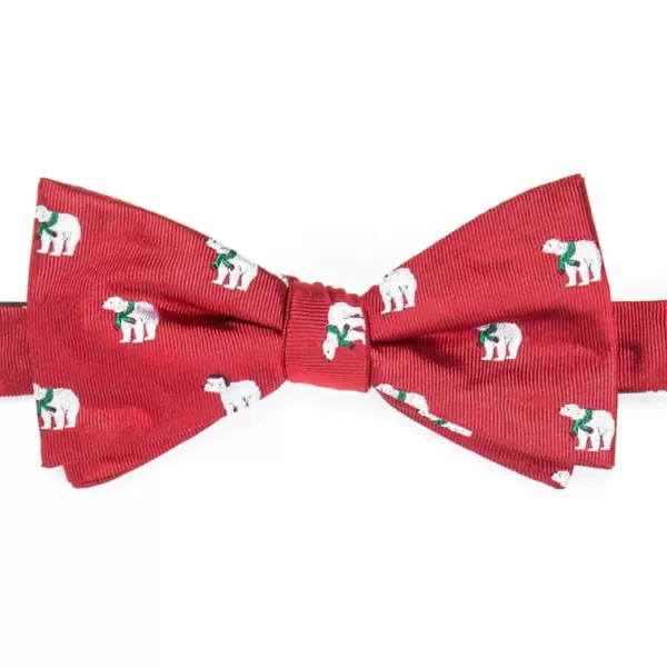 imageChaps Mens Holiday PreTied Bow Tie Red Polar Bear